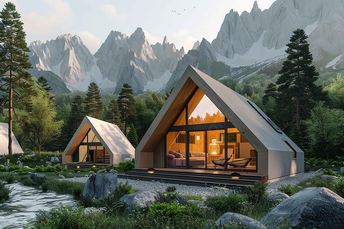 Mountain view glamping home
